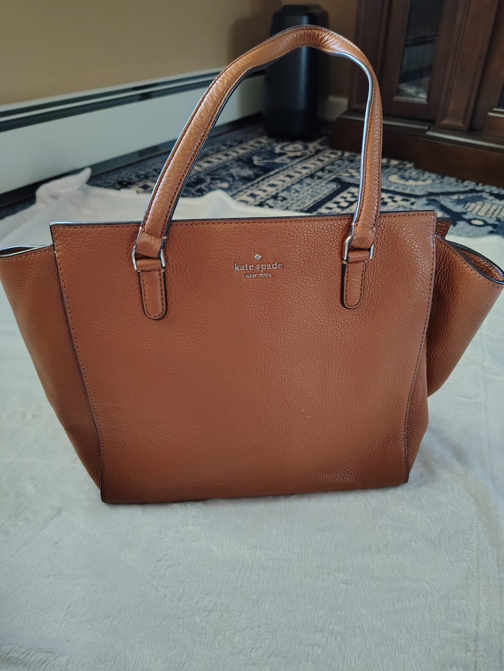 kate spade New York Brown Leather Tote Bag
